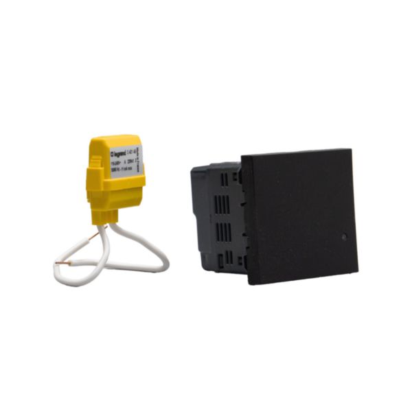 Switch without neutral, 125 W LED, with dimmer  option, wired, 2 modules