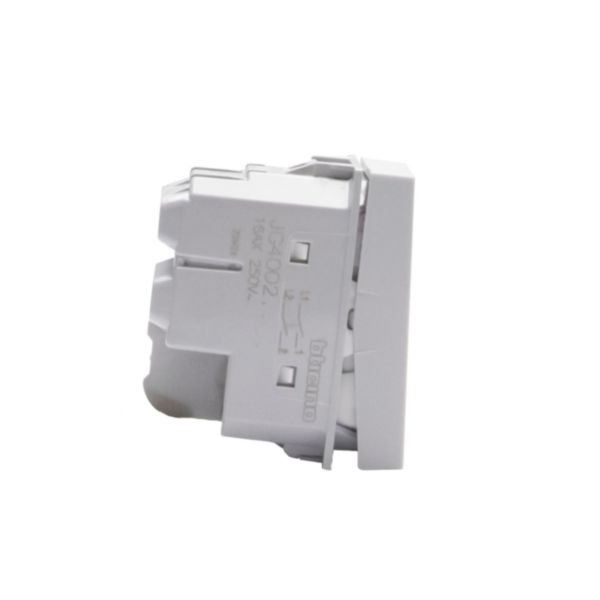2P switches. 2P 16 A 250 Va.c. - lightable with led lamps LN4742V230T - LN4742V127T  -  LN4742V12T - 1 module - Grey 