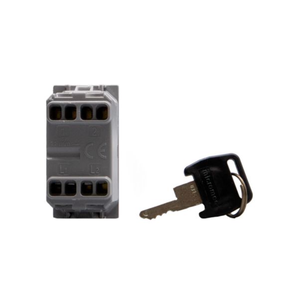 Switches with key. 1-way switch 2P 16 AX - 250 Va.c. 