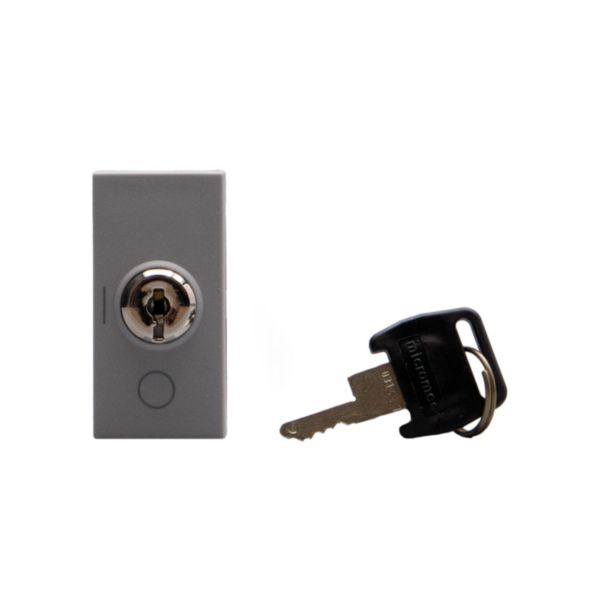 Switches with key. 1-way switch 2P 16 AX - 250 Va.c. 