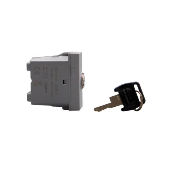 Switches with key. 1-way switch 2P 16 AX - 250 Va.c. 