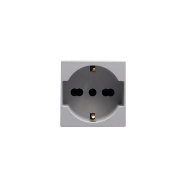 Italian standard P40 socket outlets. 2P+E 10 A and 16 A 250 Va.c. 