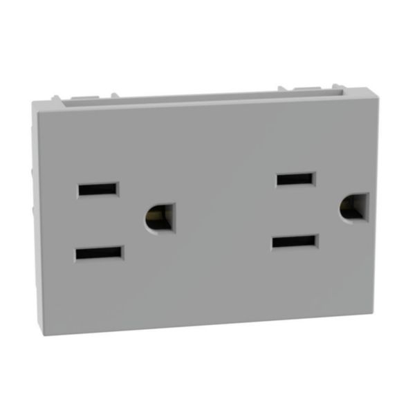 American standard Universal duplex socket 2P+E 15 A - 127/250 Va.c.