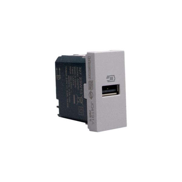 Single USB sockets - 1 x Type-A - 5 V= - 3 A - 15 W 