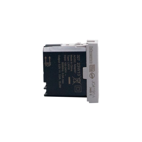 Single USB sockets - 1 x Type-A - 5 V= - 3 A - 15 W 
