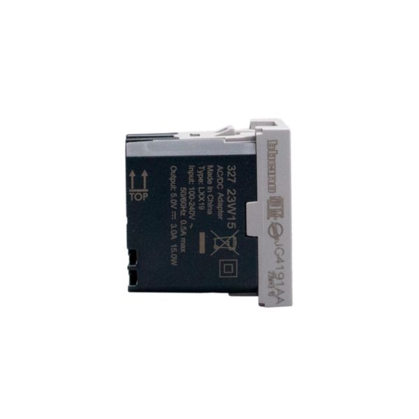 Double USB sockets - 2 x Type-A - 5 V= - 3 A - 15 W 
