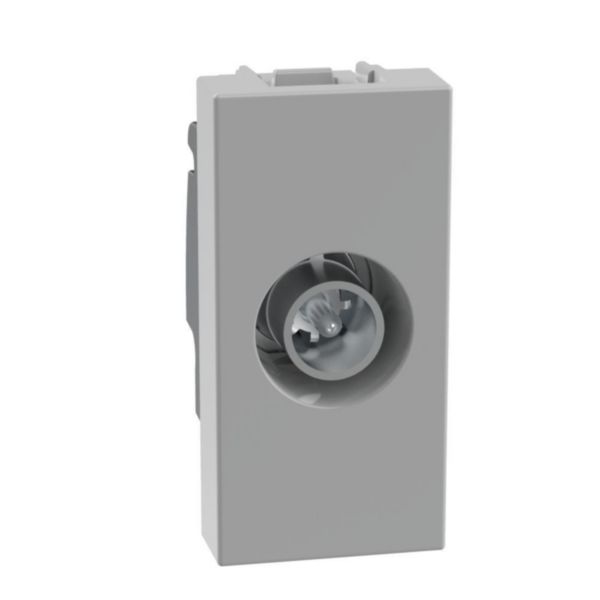 Passthrough coaxial TV socket, -14 dB attenuation
