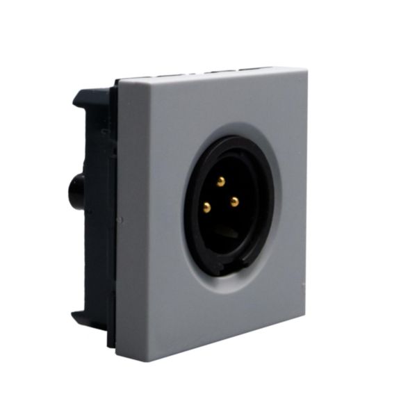 Audio connector - XLR 3 pin - male 