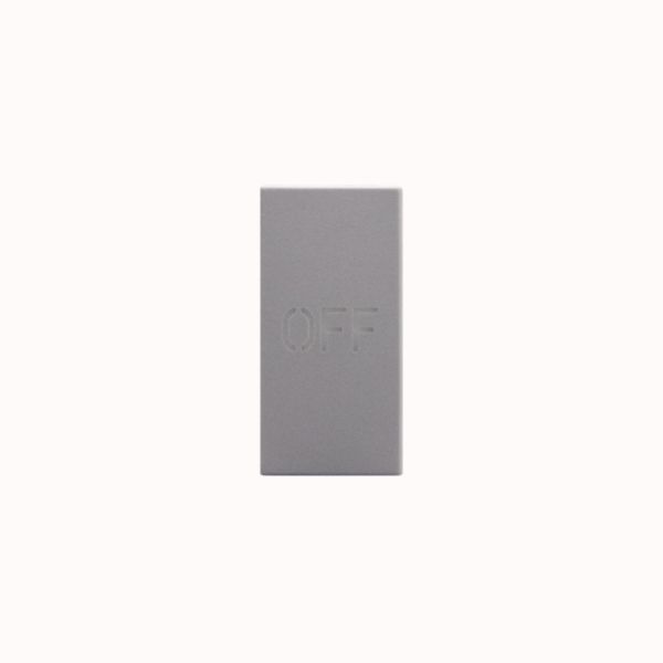 Key cover with OFF symbol - for axial controls  