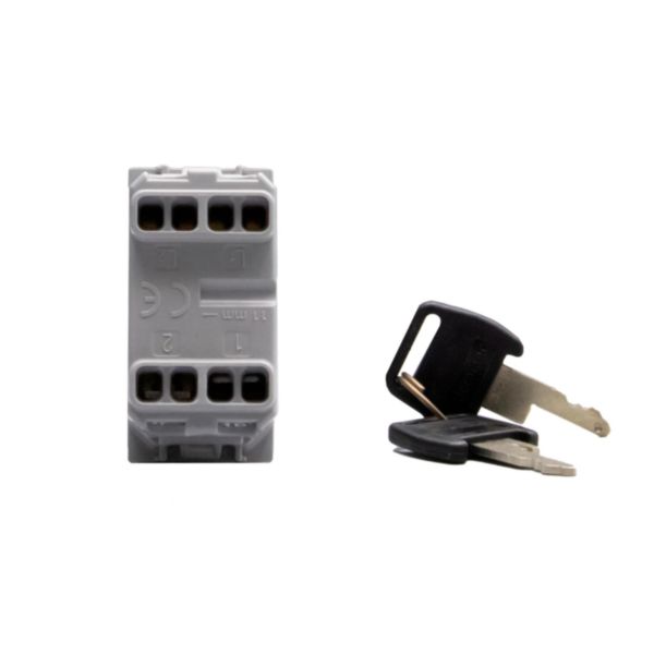 Switches with key. 1-way switch 2P 16 AX - 250 Va.c.  
