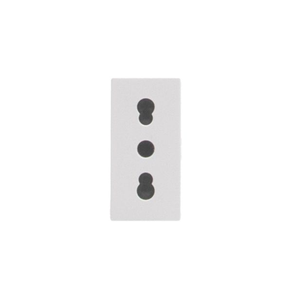 Italian standard P17/11 socket outlets. 2 P+E 16 A 250 Va.c.  