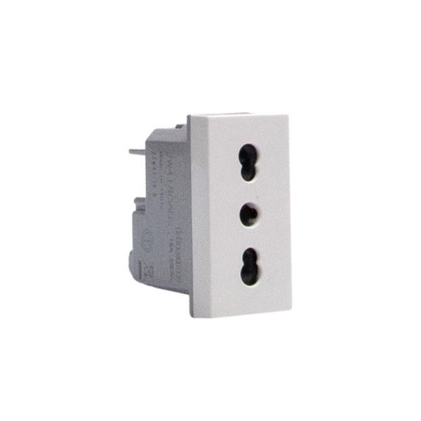 Italian standard P17/11 socket outlets. 2 P+E 16 A 250 Va.c.  