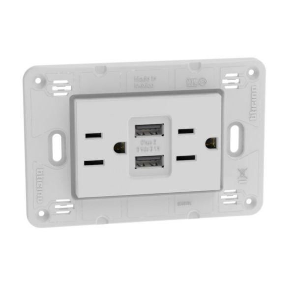 American standard  universal duplex socket 2 P+E 15 A 127/250 VA
