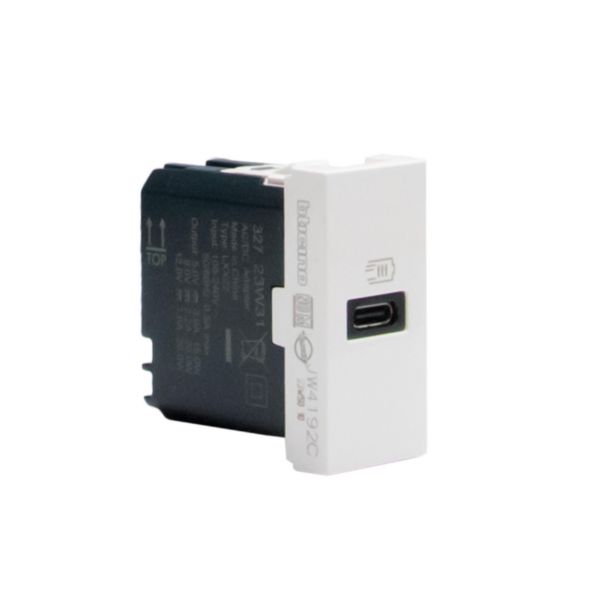 Single USB sockets - 1 x Type-C 20 W.  