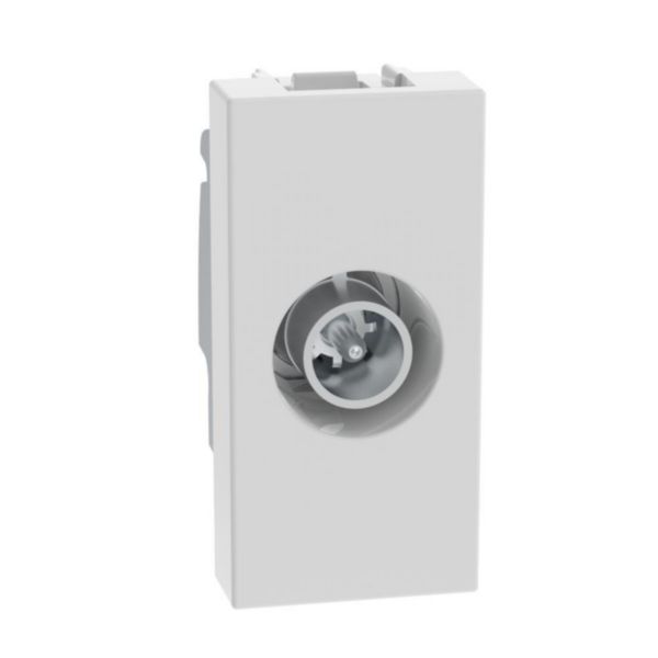 Star coaxial TV socket for single-user aerial systems 