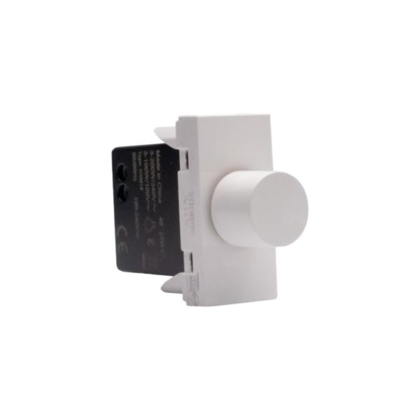 Universal rotative dimmer (resistive, inductive, capacitive, fluorescent compact and dimmer LEDs)