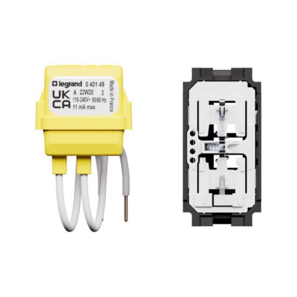 Connected one-way switch without neutral.