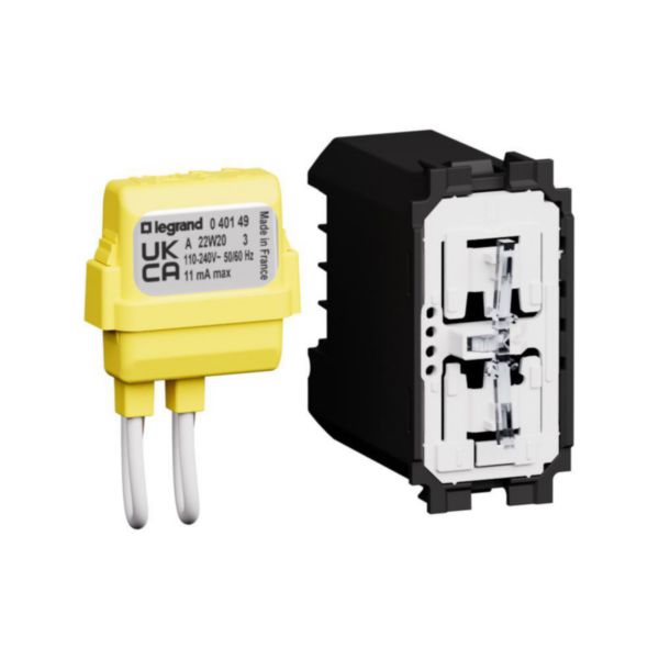 Connected one-way switch without neutral.