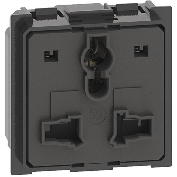 2 P+E 5/6/10/13 A 250 Vac and 127 Vac socket - multistandard