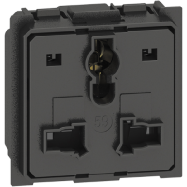 Indian multistandard socket 5-6-10-13A 250 Vac / 15A 127 Vac