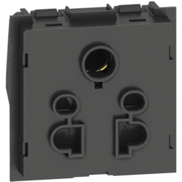 2P+E 6/10A 240VA and 15A 127Vac Indian and Euro-US standard socket