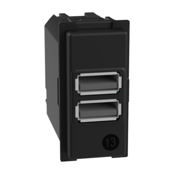 USB charger with 2 type A ports - 15W