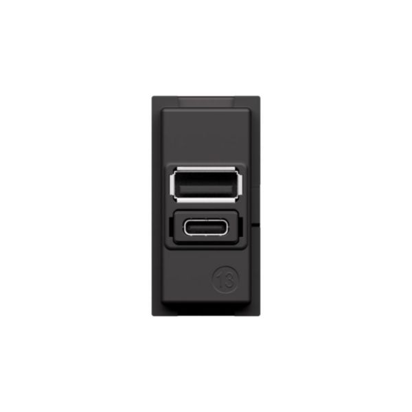 USB charger with 2 type A and C - 20W 