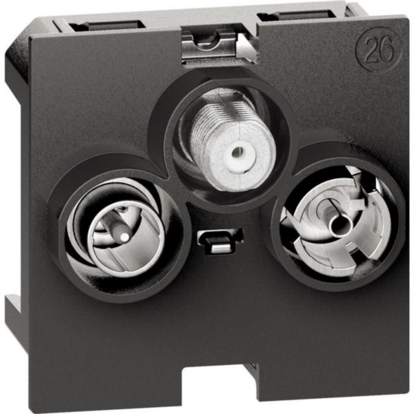 Star demixed TV-R-SAT sockets for DVB-T