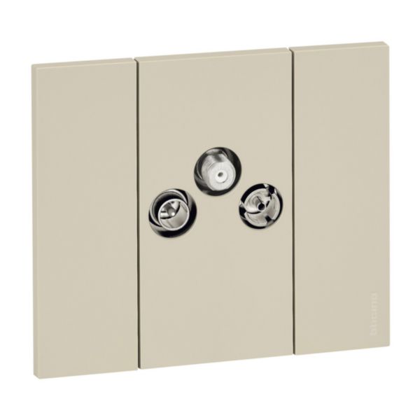 Star demixed TV-R-SAT sockets for DVB-T