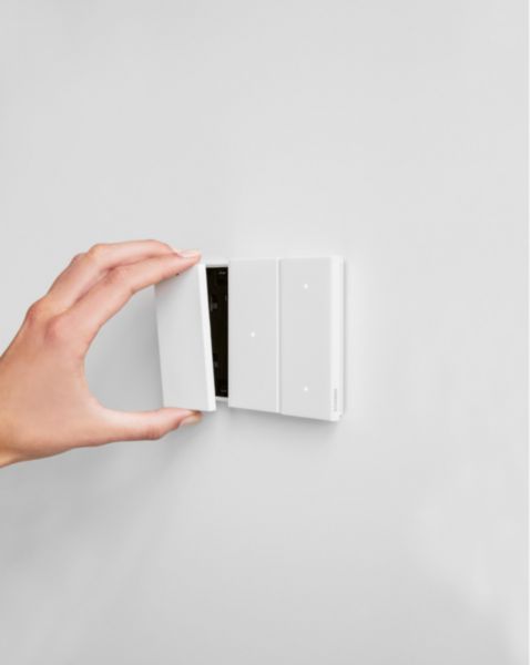 Aesthetic Cover for blanking modules item K4950 - 1 module. White.