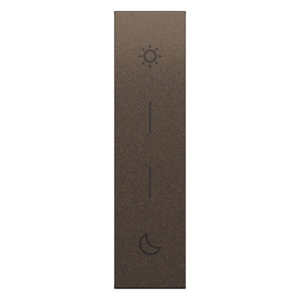 Cover with symbols for multifunction controls.