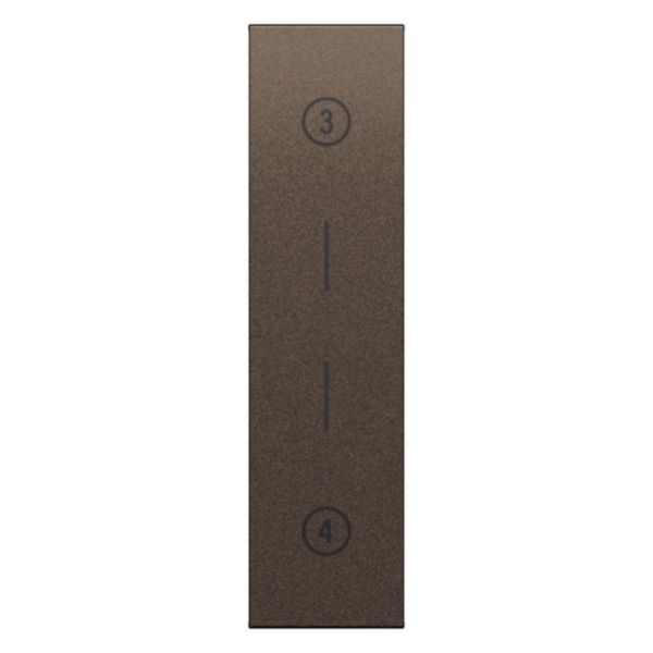 Cover with symbols for multifunction controls.