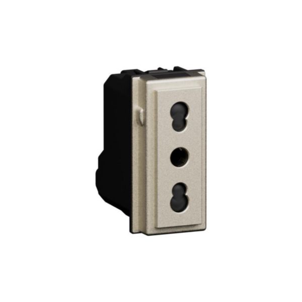 Italian standard sockets. Socket 2 P+E 16 A 250 Va.c. 