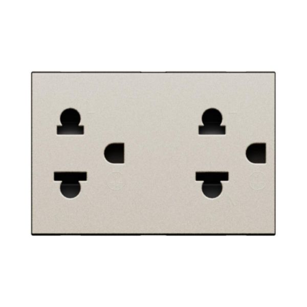 Euro american standard 2 P+E 16 A - 127/250 VA universal duplex socket