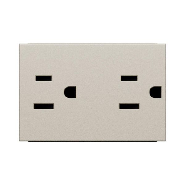 American standard 2 P+E 15 A - 127/250 VA universal duplex socket 