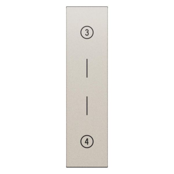 Cover with symbols for multifunction controls.