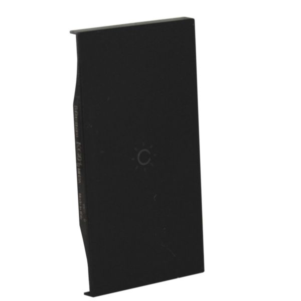 Lightable cover, 2 modules - Light/WAKE UP symbol. For devices item K4672M2L and K4652M2. Black.