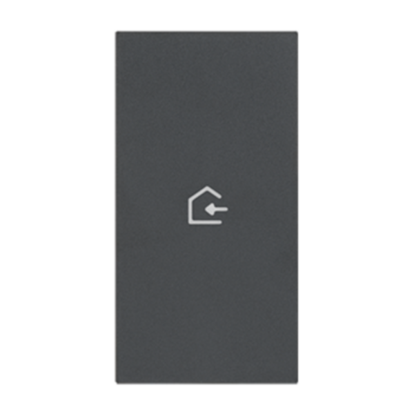 Lightable cover, 2 modules - COMING IN symbol. For devices item K4672M2L and item K4652M2. Black.