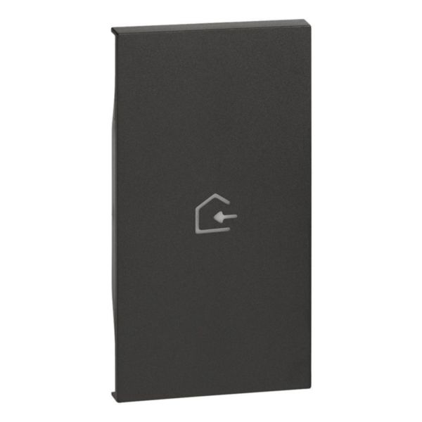 Lightable cover, 2 modules - COMING IN symbol. For devices item K4672M2L and item K4652M2. Black.