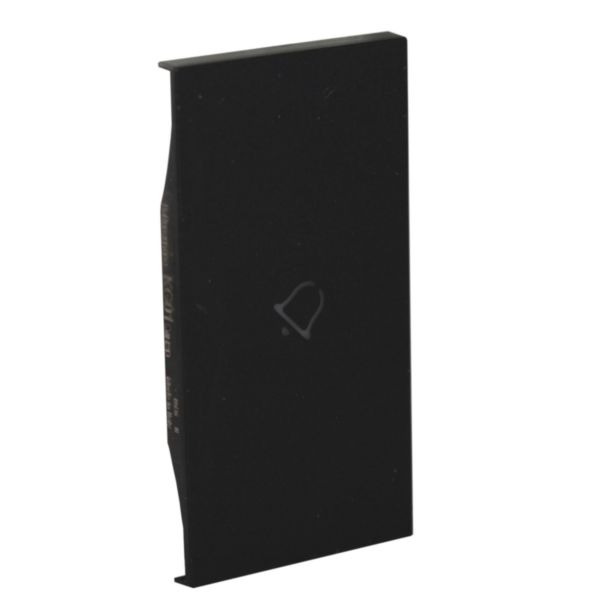 Lightable cover, 2 modules - BELL symbol. For devices item K4672M2L and item K4652M2. Black.
