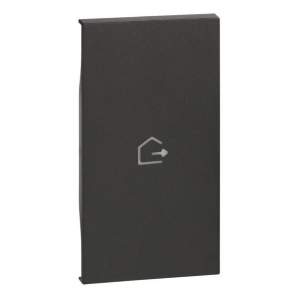 Lightable cover, 2 modules - GOING OUT symbol. For devices item K4672M2L and item K4652M2. Black.