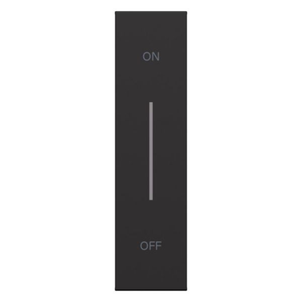 Lightable cover, 1 module - ON/OFF function for devices item K4672M2L, K4652M2 and K4652M3. Black