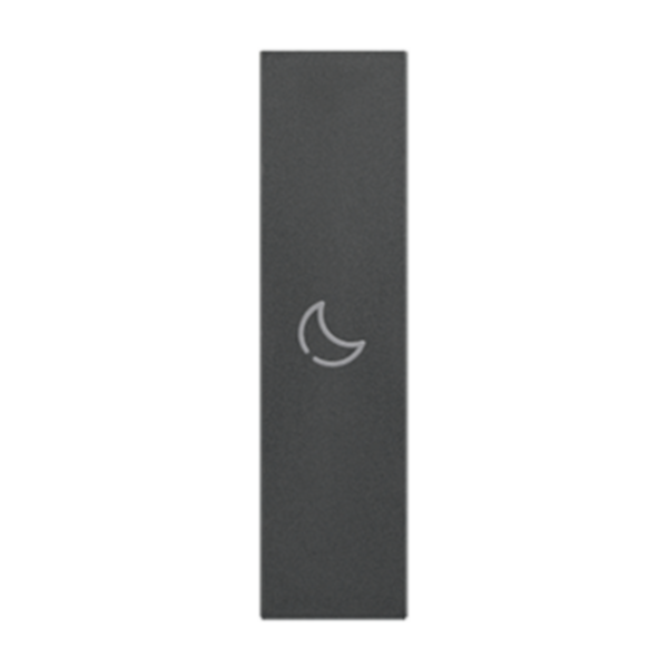 Lightable cover, 1 module - BED symbol. For devices item K4672M2L, K4652M2 and K4652M3. Black.