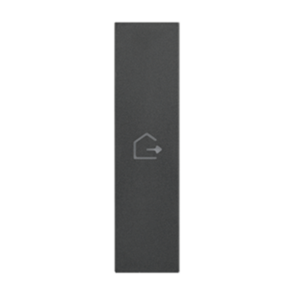 Lightable cover, 1 module - GOING OUT symbol. For devices item K4672M2L, K4652M2 and K4652M3. Black.
