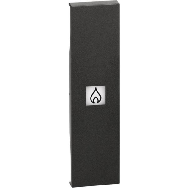 Lightable cover with heating symbol