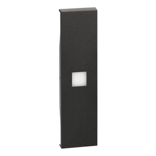High brightness lightable cover - 1 module - Black