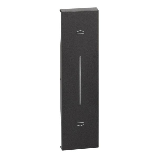 Covers for shutter controls art. K4037 - 1 module - Black