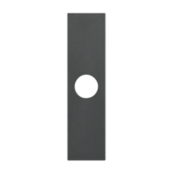 Covers for TV sockets and blanking module with output