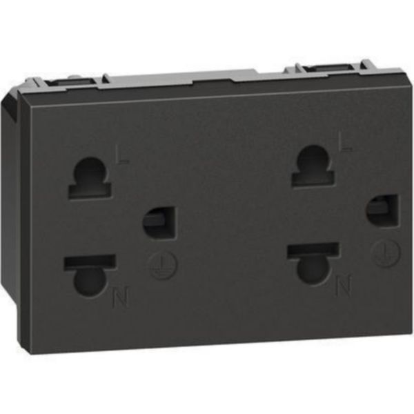 Thai standard 2 P+E 16 A 127/250 VA universal duplex socket