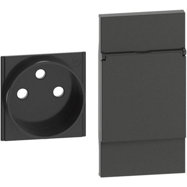 Covers with flap + top for French-Belgium standard socket item K4142A